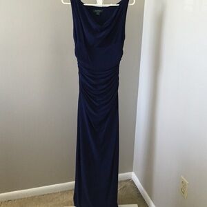Ralph Lauren Navy Blue Maxi Dress